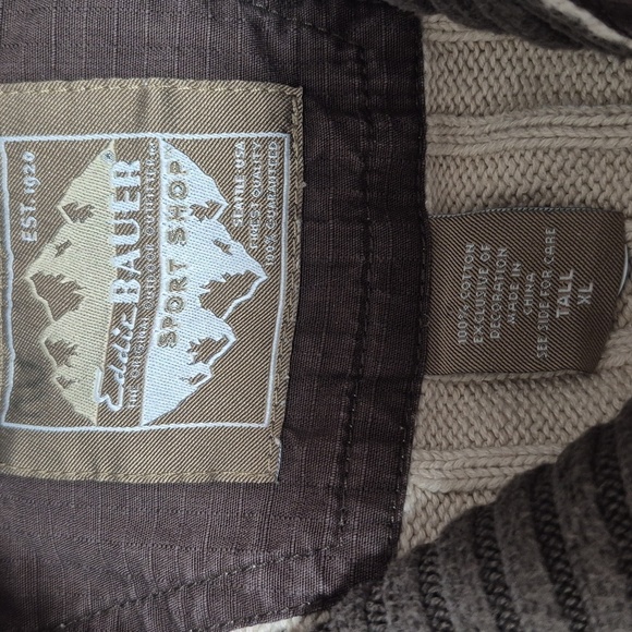 Eddie Bauer Men's Knit Beige Pullover Sweater XL Tall - Picture 4 of 6